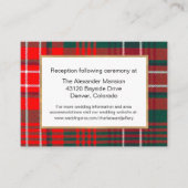 Modern Wilson Tartan Bond Kaart (Voorkant)