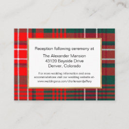 Modern Wilson Tartan Bond Kaart