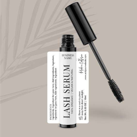 Modern Wimper Beauty Product Mascara Tube Label
