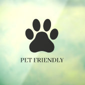 Modern Winkelraam Pet Friendly Raamsticker (Vel 3)