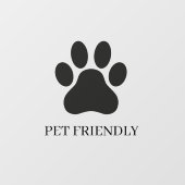 Modern Winkelraam Pet Friendly Raamsticker (Vel)