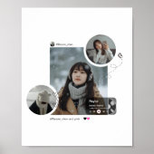 Modern Winter Aesthetic Minimalist Photo Collage Poster (Voorkant)