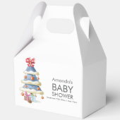 Modern Winter Bow Christmas Tree Baby Shower Bedankdoosjes (Voorkant)