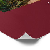 Modern Winter Feestelijk Bourgondië Baby shower We Poster (Hoek)