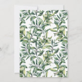 Modern Winter Fir Cone-kerstfeest uitnodiging (Achterkant)