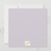 Modern Winter Floral Bridal Shower Kaart (Achterkant)