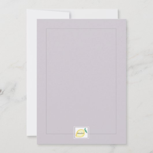 Modern Winter Floral Kaart (Achterkant)