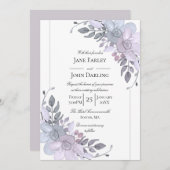 Modern Winter Floral Kaart (Voorkant / Achterkant)