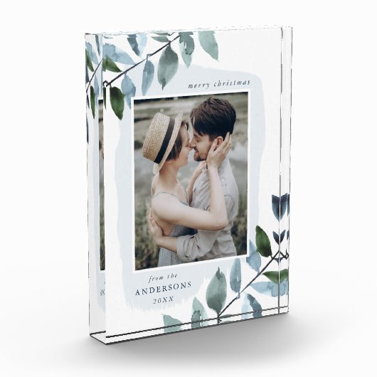 Modern Winter Foliage vakantie fotoblok (Links)