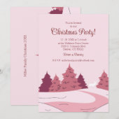 Modern Winter Forest Kerstfeest Kaart (Voorkant / Achterkant)