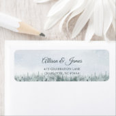 Modern Winter Forest Wedding Etiket (Insitu)