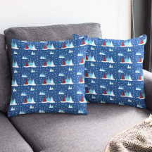 Modern winter gelukkig vakantie bomen patroon