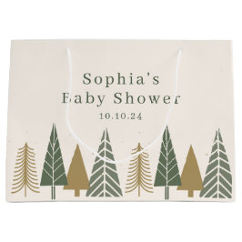 Modern Winter Kerst Baby shower Groot Cadeauzakje