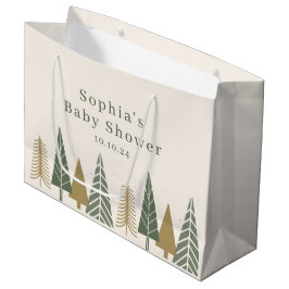 Modern Winter Kerst Baby shower Groot Cadeauzakje