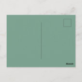 Modern Winter Krans Lijst Bruiloft Groen Briefkaart (Achterkant)