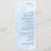 Modern Winter Mountain Pattern Wedding Programmakaart (Achterkant)