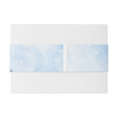 Modern Winter Mountain Pattern Wedding Uitnodigingen Wikkel (Achterkant Voorbeeld)