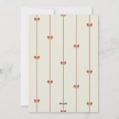 Modern Winter Red Bow Family Photo Christmas Feestdagenkaart (Achterkant)