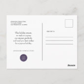 Modern Winter Scene | Vakantiegroet Briefkaart (Achterkant)