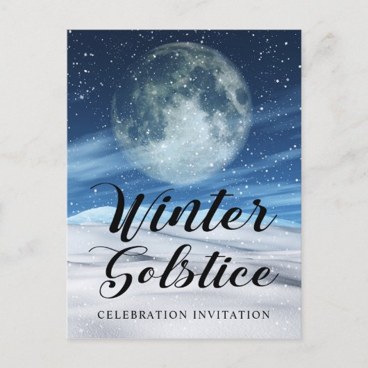 Modern Winter Solstice Celebration Briefkaart (Voorkant)