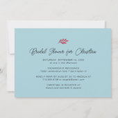 Modern Winter Vrijgezellenfeest groen Kaart (Achterkant)