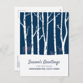 modern winterbos | Groeten van het seizoen Feestdagenkaart (Voorkant / Achterkant)