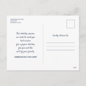 modern winterbos | Groeten van het seizoen Feestdagenkaart (Achterkant)