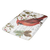 modern  winterbos kardinaal badmat (Gekanteld)