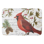 modern  winterbos kardinaal badmat (Voorkant)