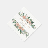 modern winterdagblad florale kerst servet (Hoek)