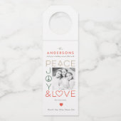 Modern Wishes EDITABLE COLOR Holiday Bottle Label (Voorkant)