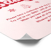 Modern Wishes voor Baby Christmas Baby shower Game Poster (Hoek)