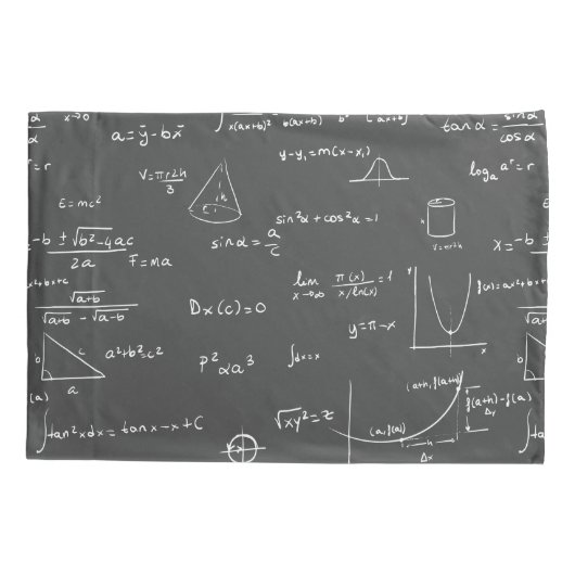 Modern Wiskunde Pattern Kussensloop (Achterkant)
