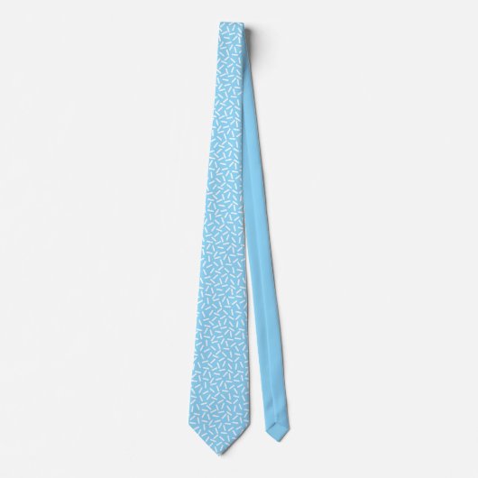 Modern wit & blauw stropdas (Voorkant)