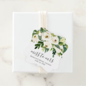 Modern wit bloemig elegant Vrijgezellenfeest Bedankjes Labels (In situ)