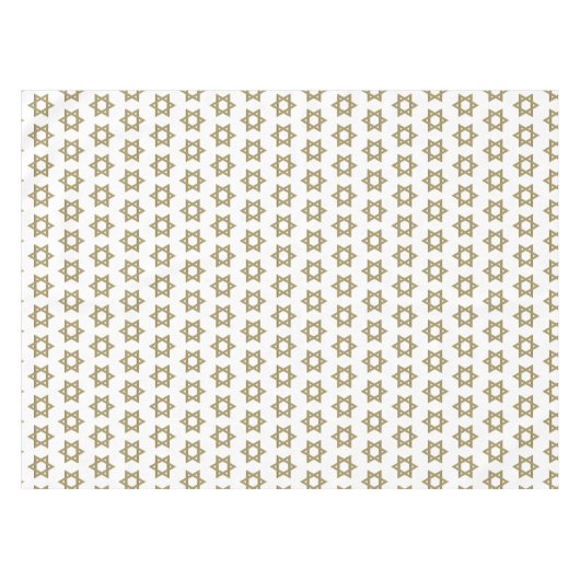 Modern wit | Chanoeka | STER OF DAVID Tafelkleed (Voorkant (Horizontaal))