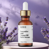 Modern wit cosmetica druppelflesje label