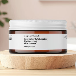 Modern wit cosmeticapot label 1 x 7,25