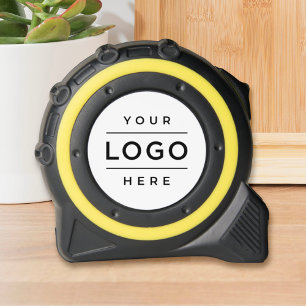 Modern wit Custom Business Logo merk Rolmaat