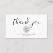 Modern wit dank u voor het winkelen van kleine bra visitekaartje (Voorkant)