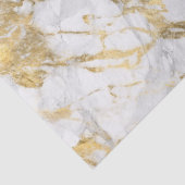Modern wit en gouden marmeren patroon tissuepapier (Detail)