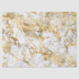Modern wit en gouden marmeren patroon tissuepapier