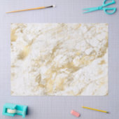 Modern wit en gouden marmeren patroon tissuepapier (Craft)