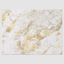 Modern wit en gouden marmeren patroon tissuepapier