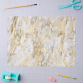 Modern wit en gouden marmerpatroon tissuepapier (Craft)