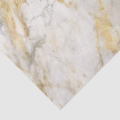Modern wit en gouden marmerpatroon tissuepapier (Detail)