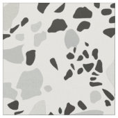 Modern wit en grijs terrazzo patroon stof (Close Up)