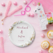 Modern wit en roze bruiloft Bord – Chic en stijlvo (Feest)