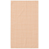 Modern wit en Sinaasappel Gingham Plaid Tafelkleed (Voorkant)