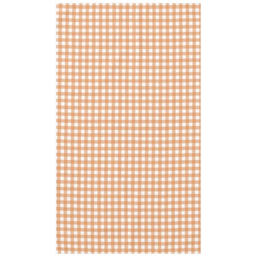 Modern wit en Sinaasappel Gingham Plaid Tafelkleed (Voorkant)